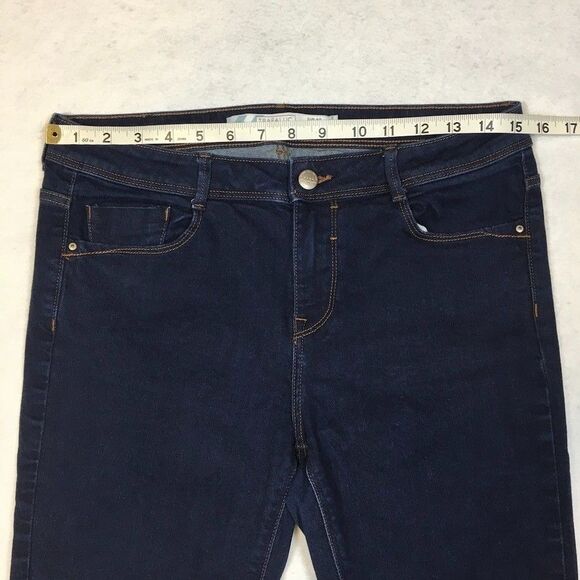 Zara Trafuluc Denim Collection Womens 8 High Rise Skinny Jean Dark Wash Blue - Picture 8 of 12